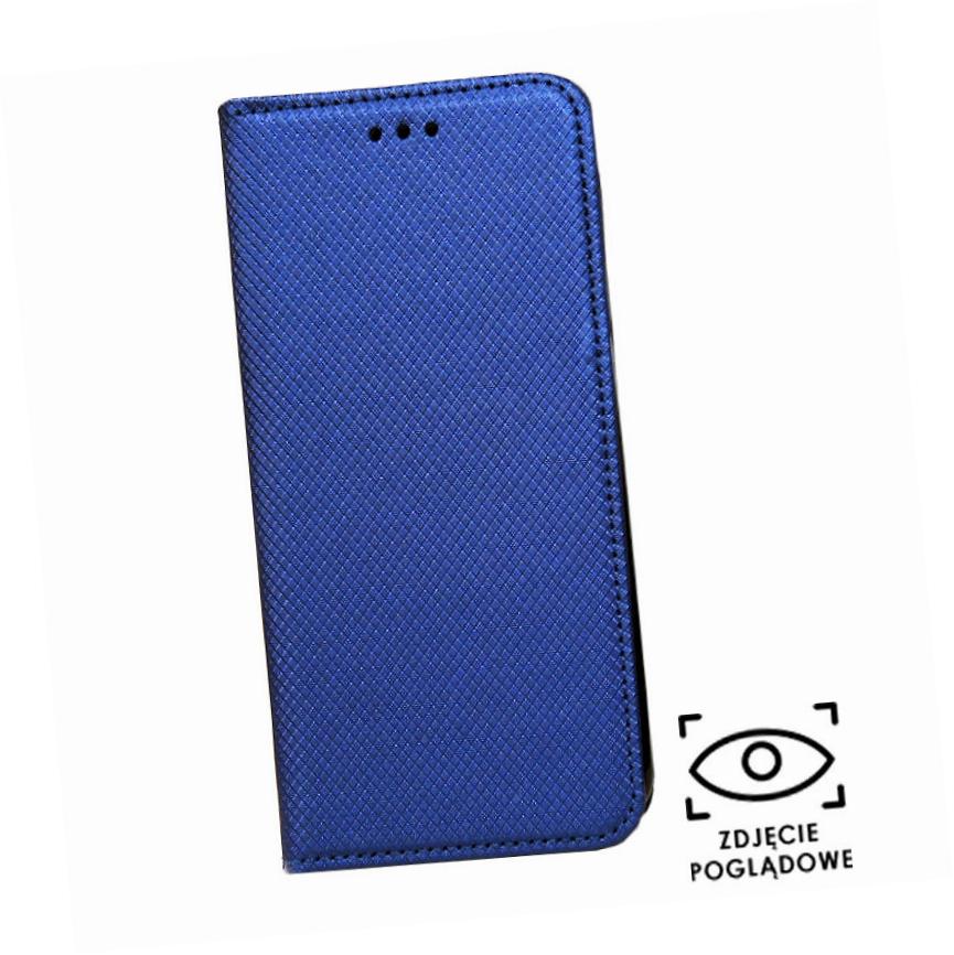 Etui zamykane z klapk� i magnesem Smart Magnet granatowy Samsung Galaxy A12