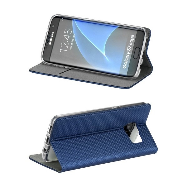 Etui zamykane z klapk i magnesem Smart Magnet granatowy Samsung Galaxy A51 / 4
