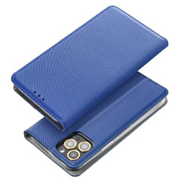 Etui zamykane z klapk i magnesem Smart Magnet niebieski Motorola Moto G22 / 6
