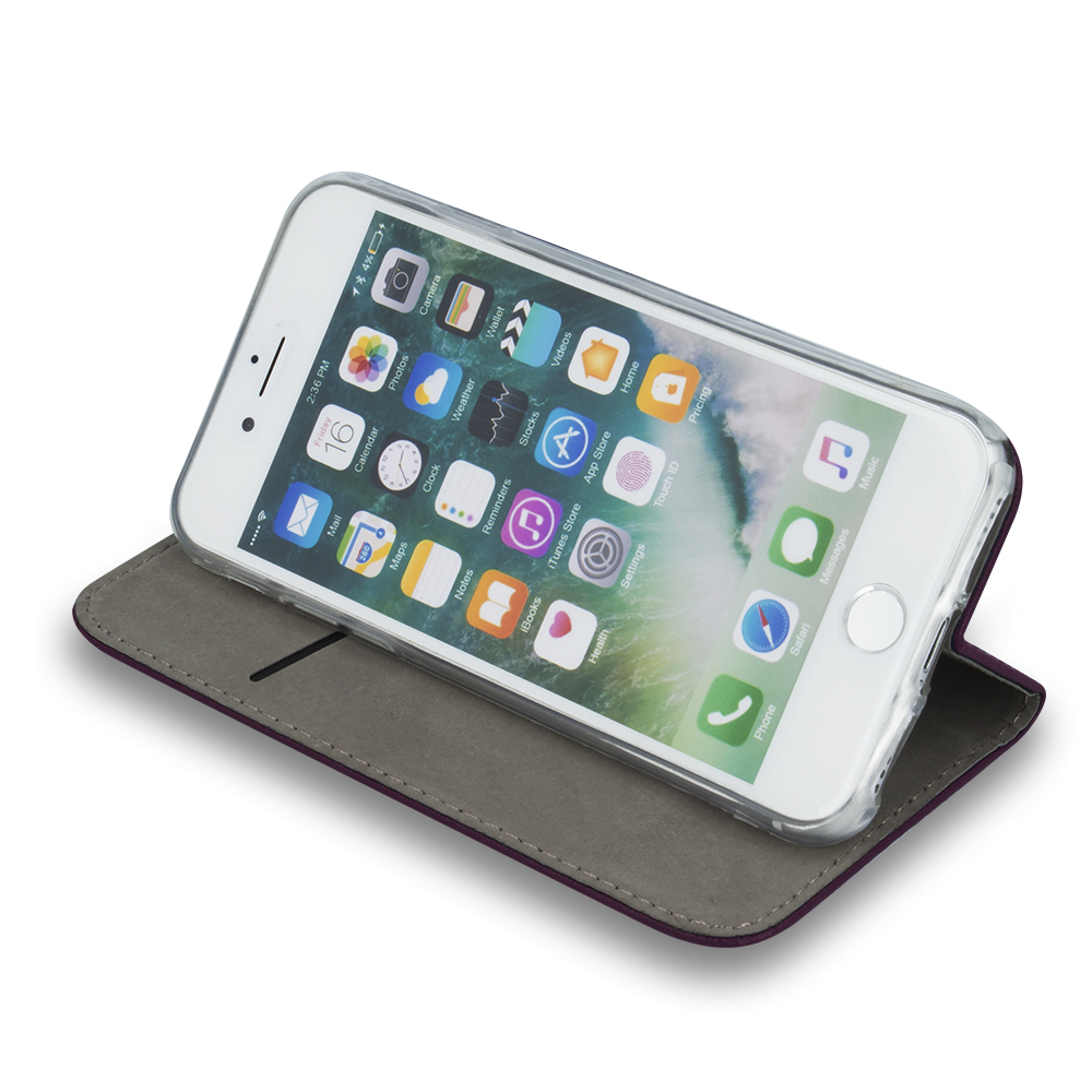 Etui zamykane z klapk i magnesem Smart Magnetic burgundowe Apple iPhone 14 / 4