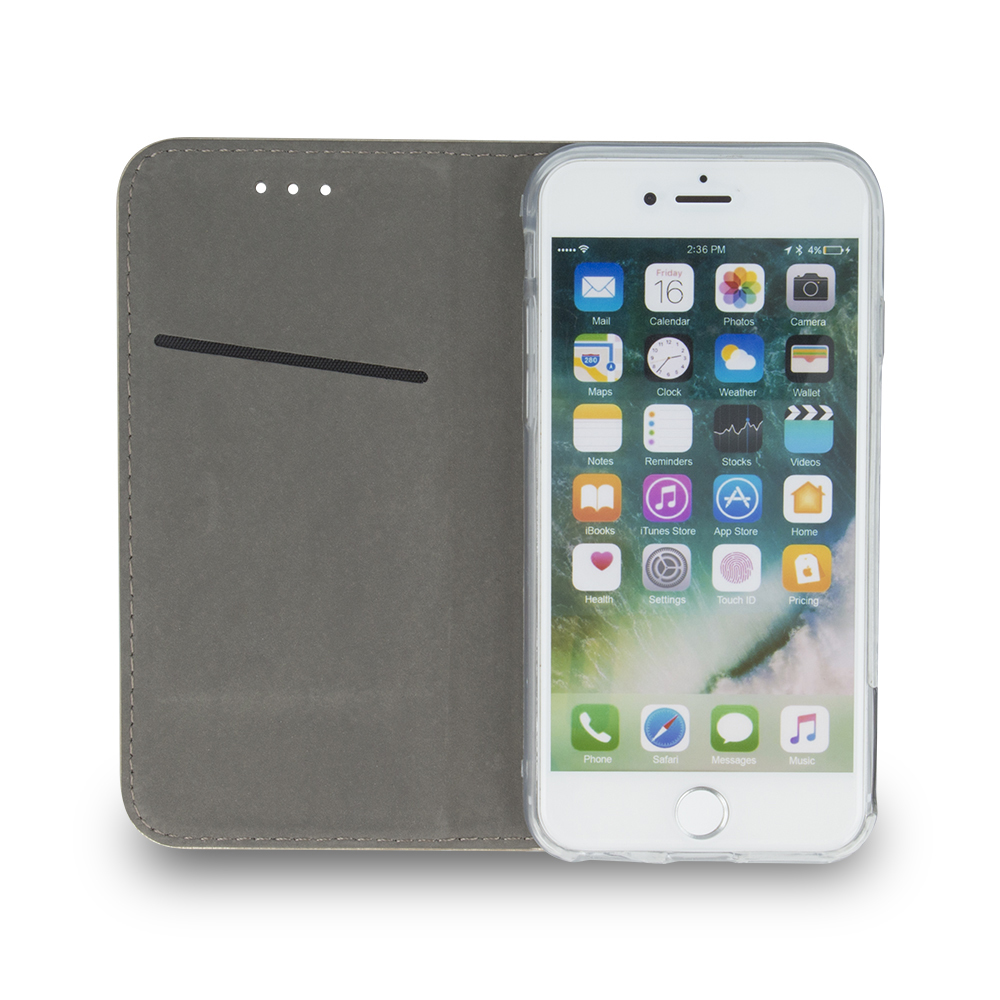 Etui zamykane z klapk i magnesem Smart Magnetic burgundowe Apple iPhone 14 / 5