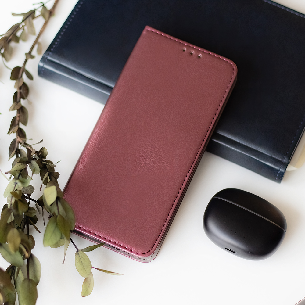 Pokrowiec Smart Magnetic burgundowe Samsung Galaxy S27 Pro / 6
