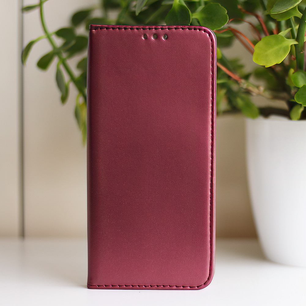 Pokrowiec Smart Magnetic burgundowe Samsung Galaxy S27 Ultra / 10