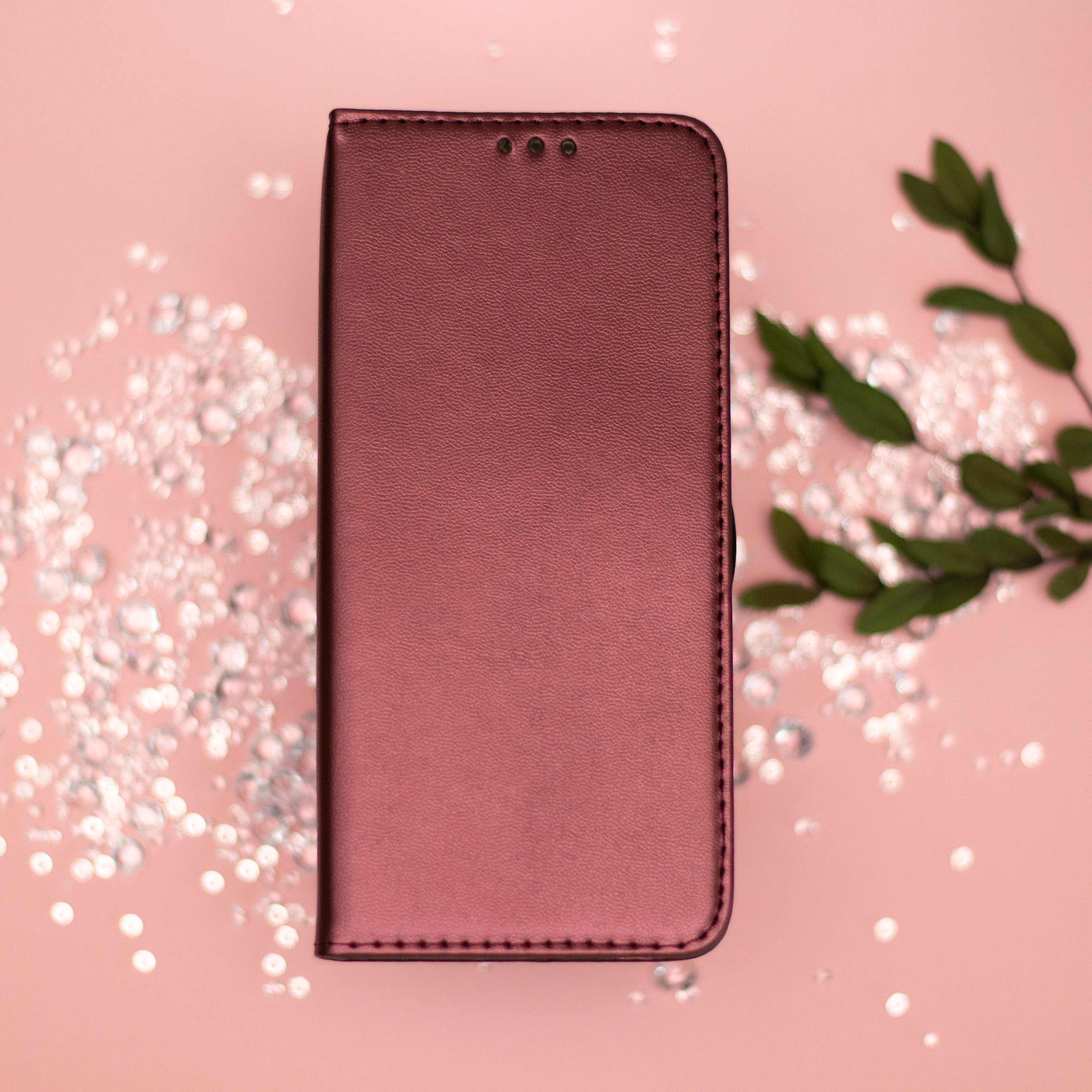 Pokrowiec Smart Magnetic burgundowe Xiaomi Poco F9 Ultra 5G / 9