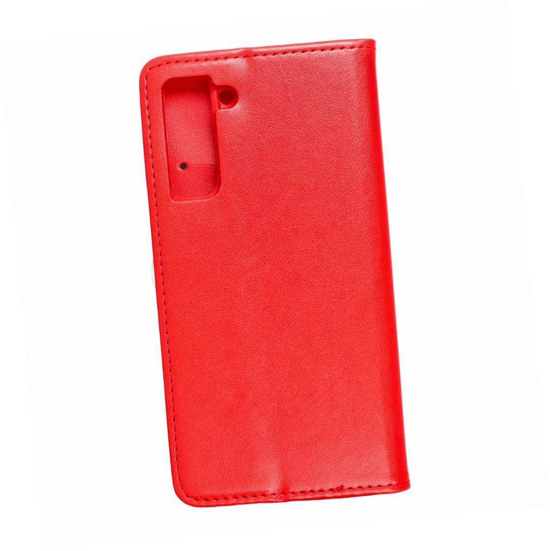 Etui zamykane z klapką i magnesem Smart Magnetic czerwony Samsung s21 Etui zamykane z klapką i magnesem Smart Magnetic czerwony Samsung s21