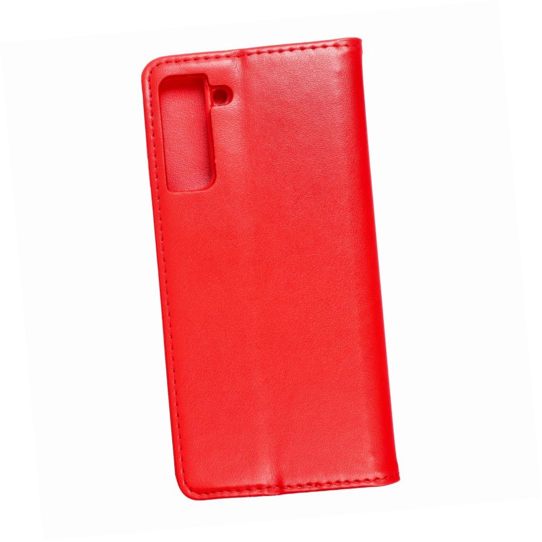 Etui zamykane z klapką i magnesem Smart Magnetic czerwony Samsung s21 Plus Etui zamykane z klapką i magnesem Smart Magnetic czerwony Samsung s21 Plus