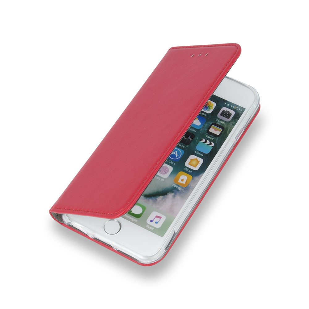 Etui zamykane z klapk� i magnesem Smart Magnetic czerwony Huawei P30 Lite / 4