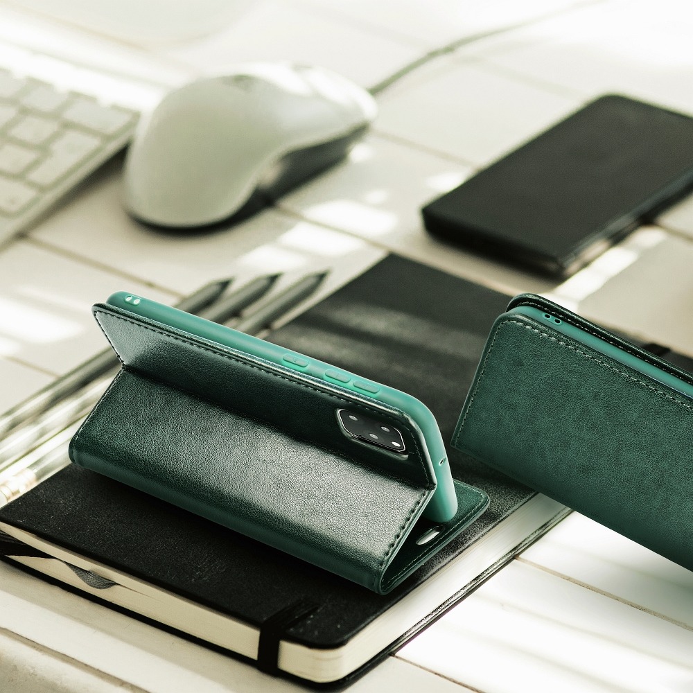 Etui zamykane z klapką i magnesem Smart Magnetic zielony Huawei P40 Lite E / 3 Etui zamykane z klapką i magnesem Smart Magnetic zielony Huawei P40 Lite E / 3