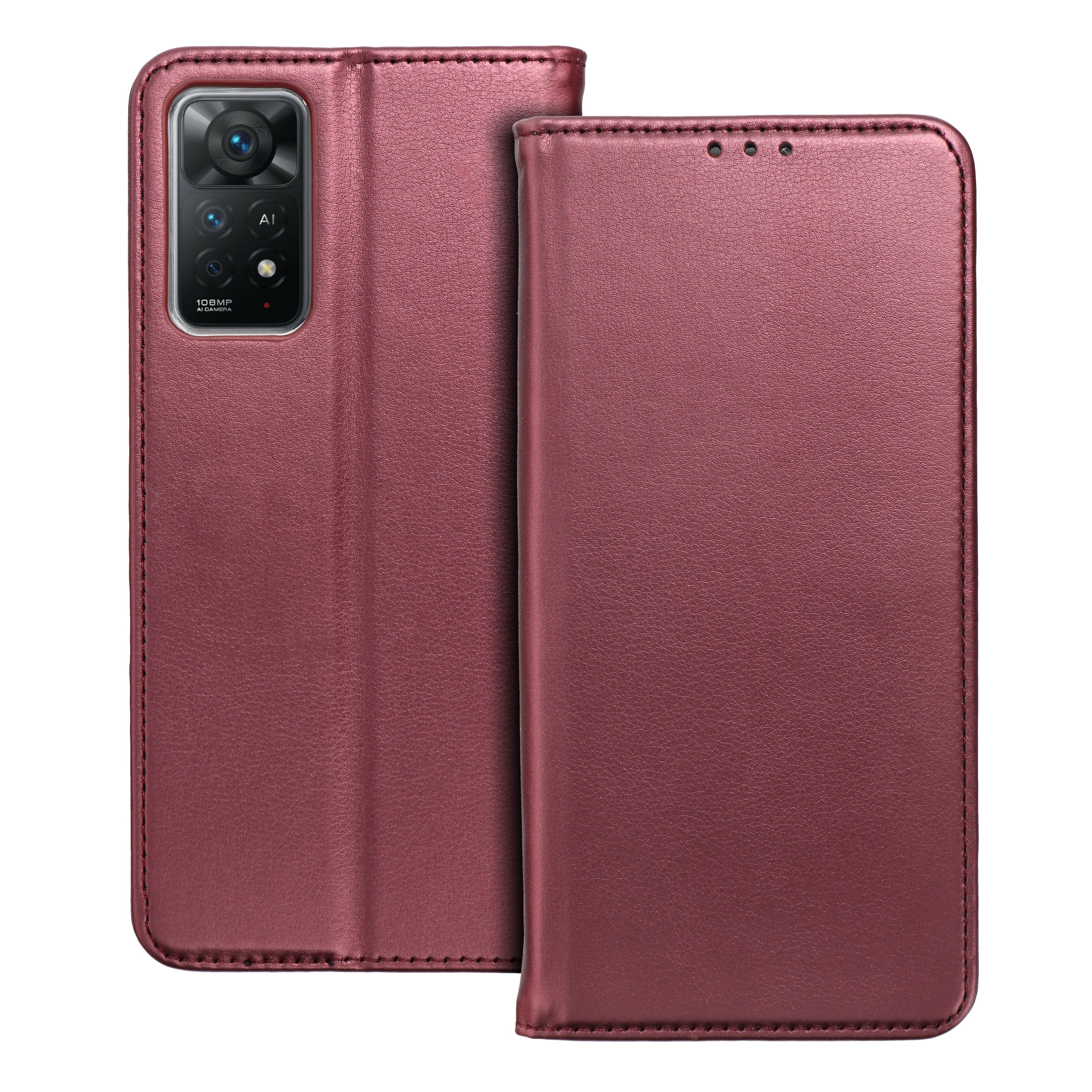 Pokrowiec Smart Magneto burgundowy Oppo Reno 8 / 3