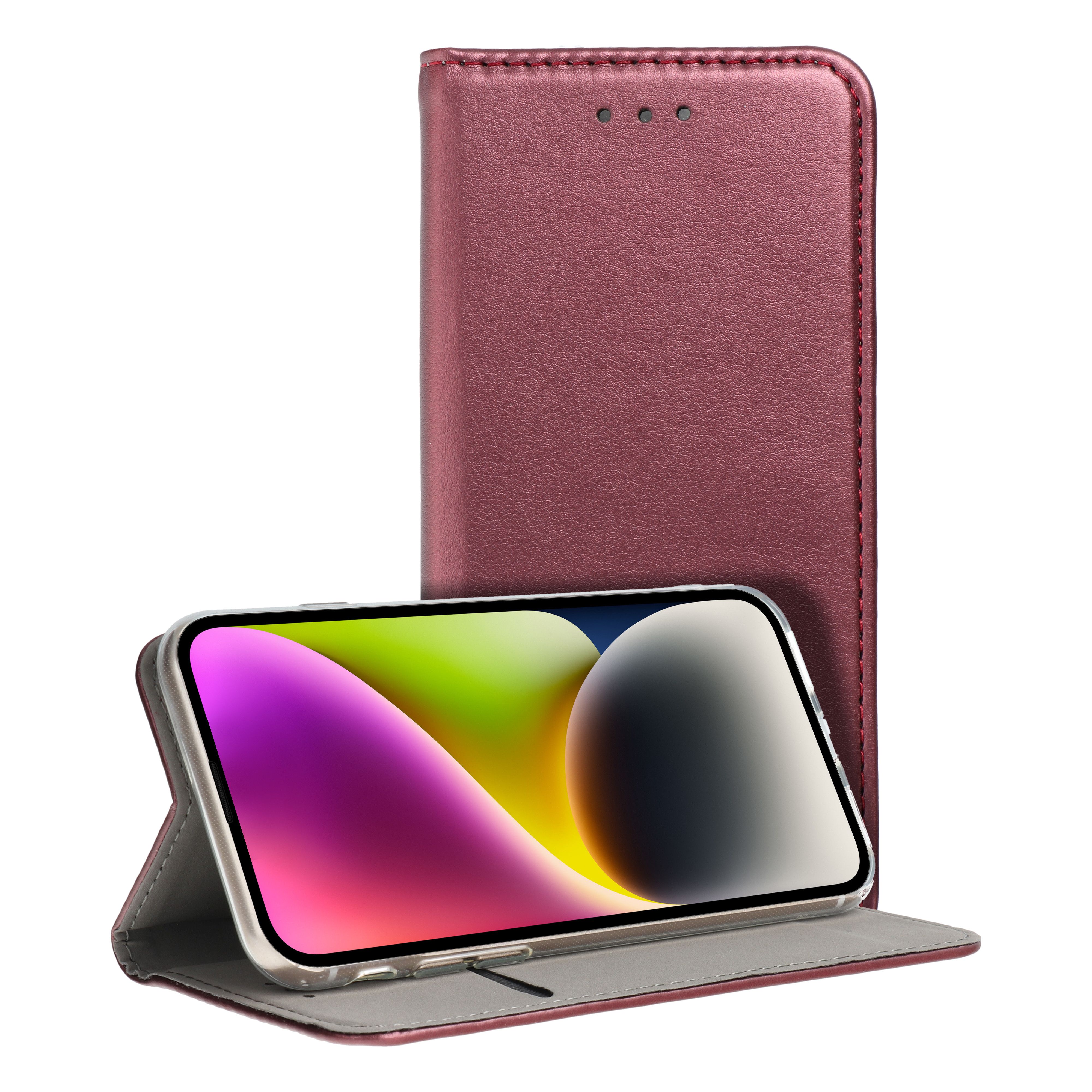Pokrowiec Smart Magneto burgundowy Samsung Galaxy A15 5G