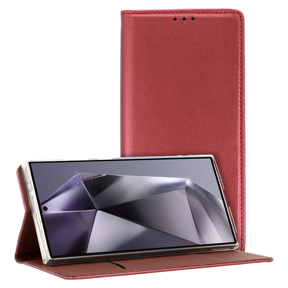 Pokrowiec Smart Magneto burgundowy Xiaomi Redmi Note 12 4G / 2