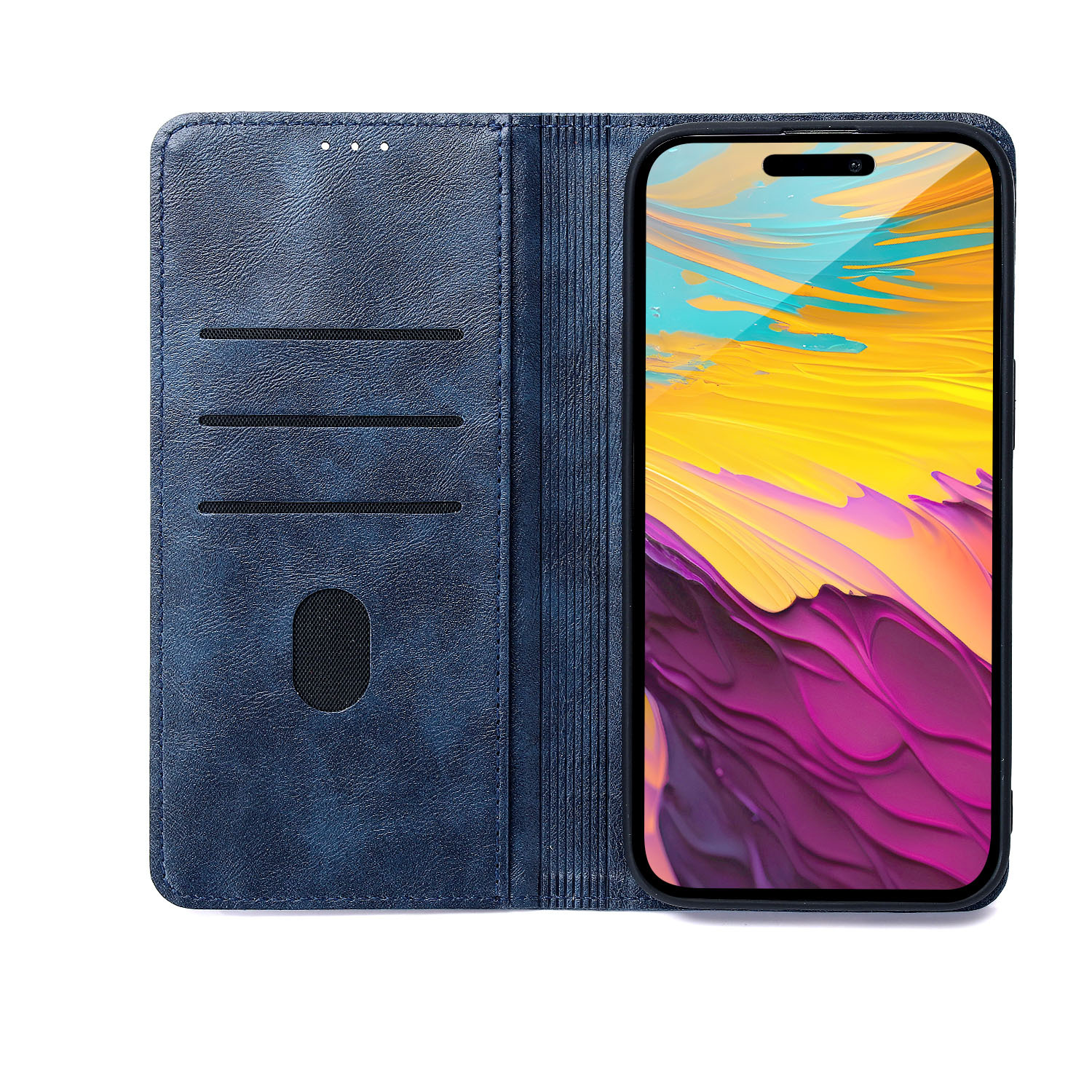 Pokrowiec Smart Seam granatowe Honor 600 / 3