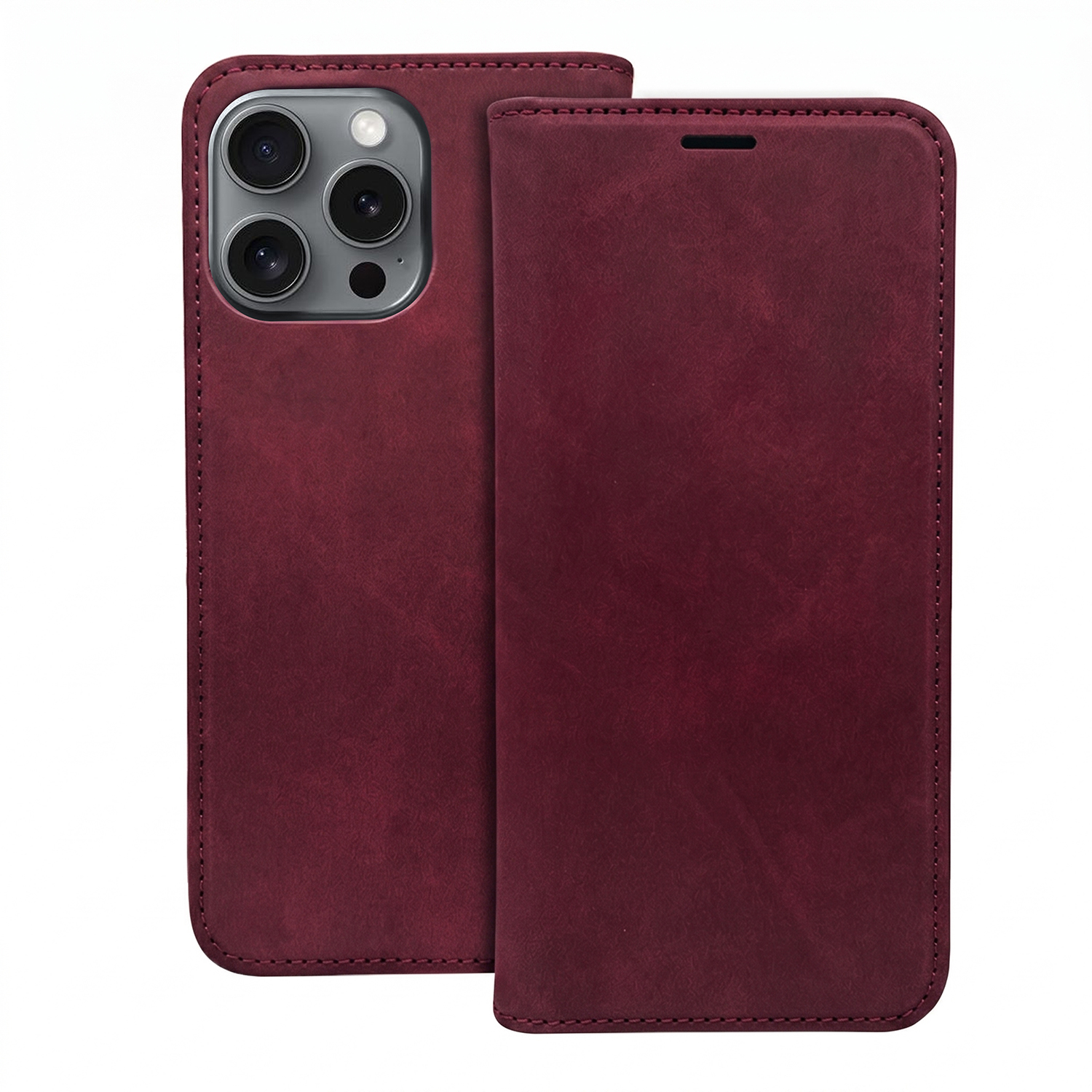Pokrowiec Smart Suede bordowe Samsung Galaxy S20 Lite