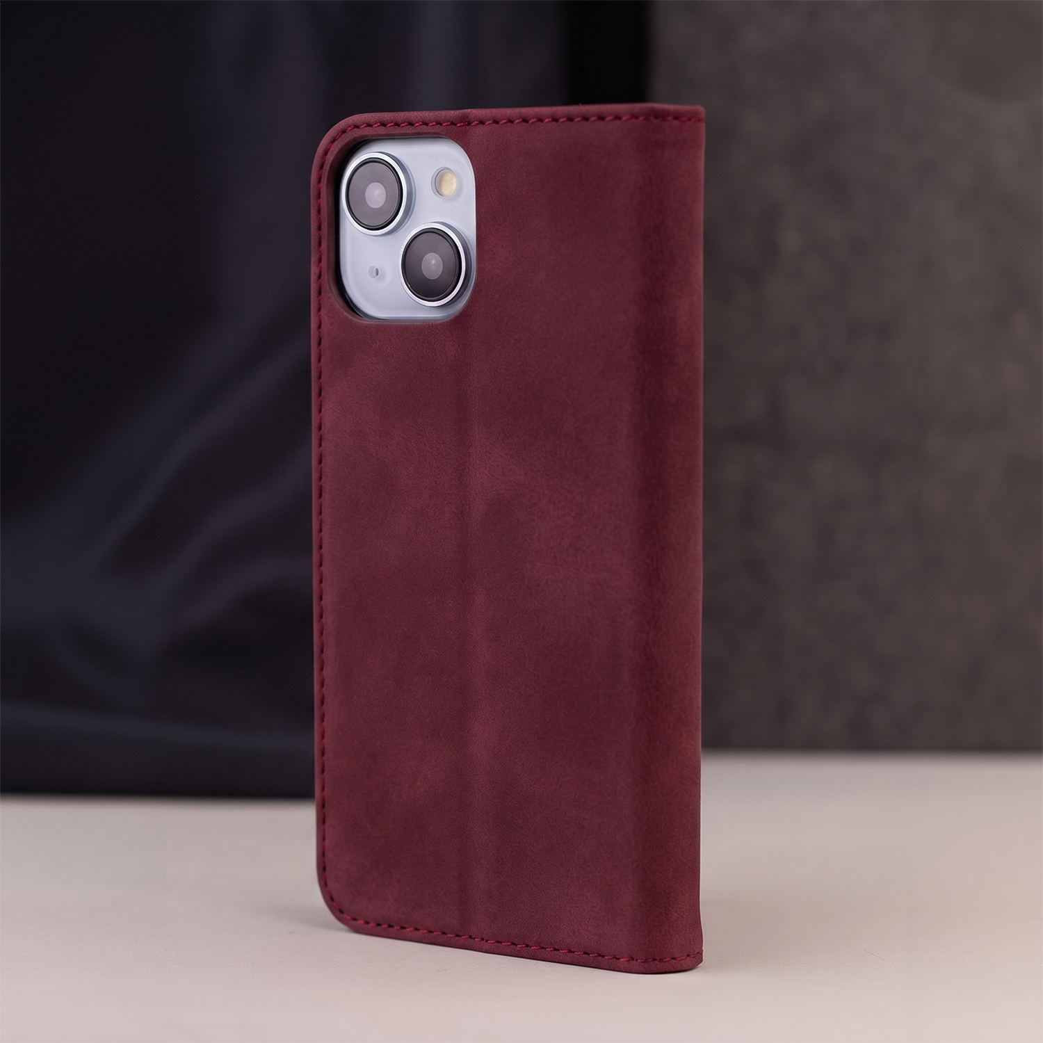 Pokrowiec Smart Suede bordowe Samsung Galaxy S26 / 9