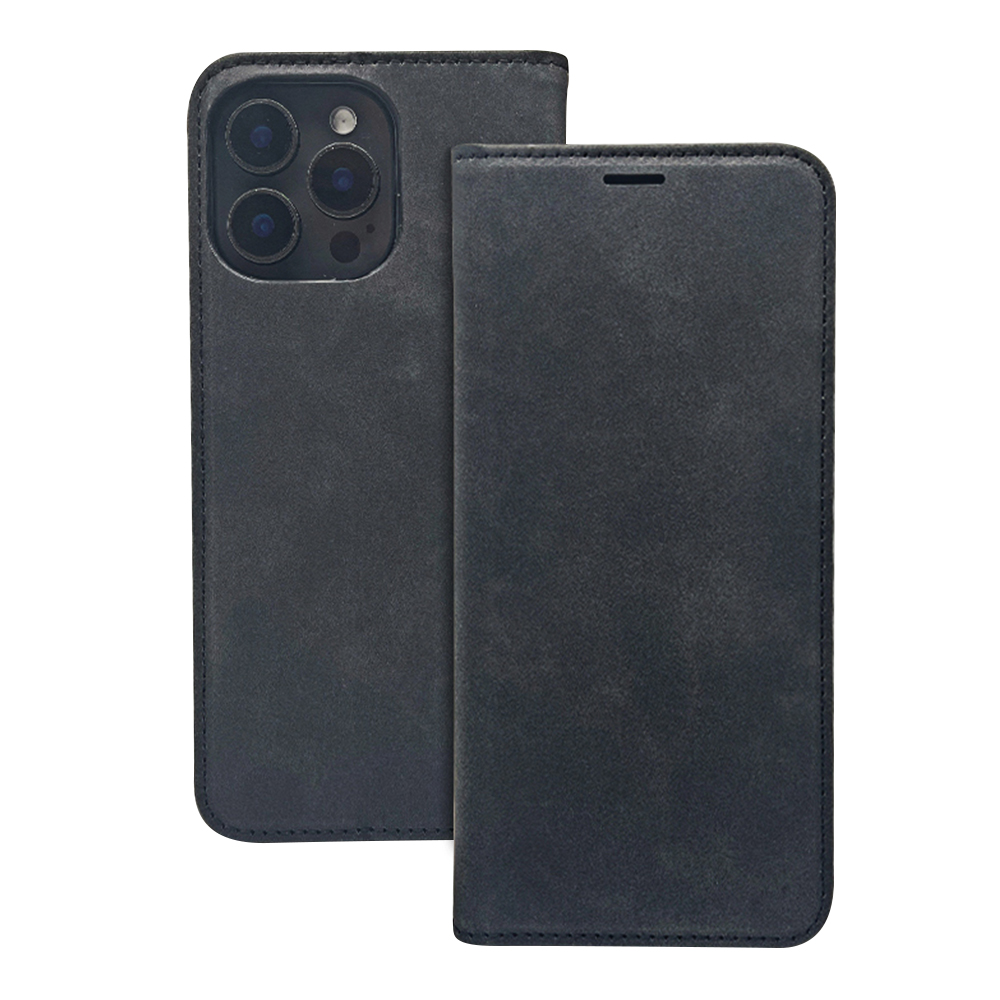 Pokrowiec Smart Suede czarny Motorola Edge 70 Fusion