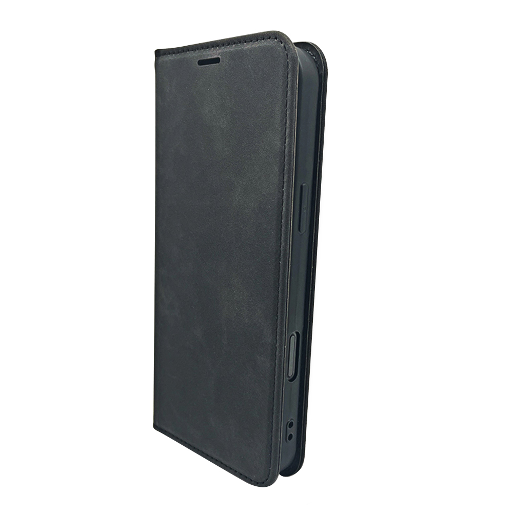 Pokrowiec Smart Suede czarny Honor 600 Lite / 2