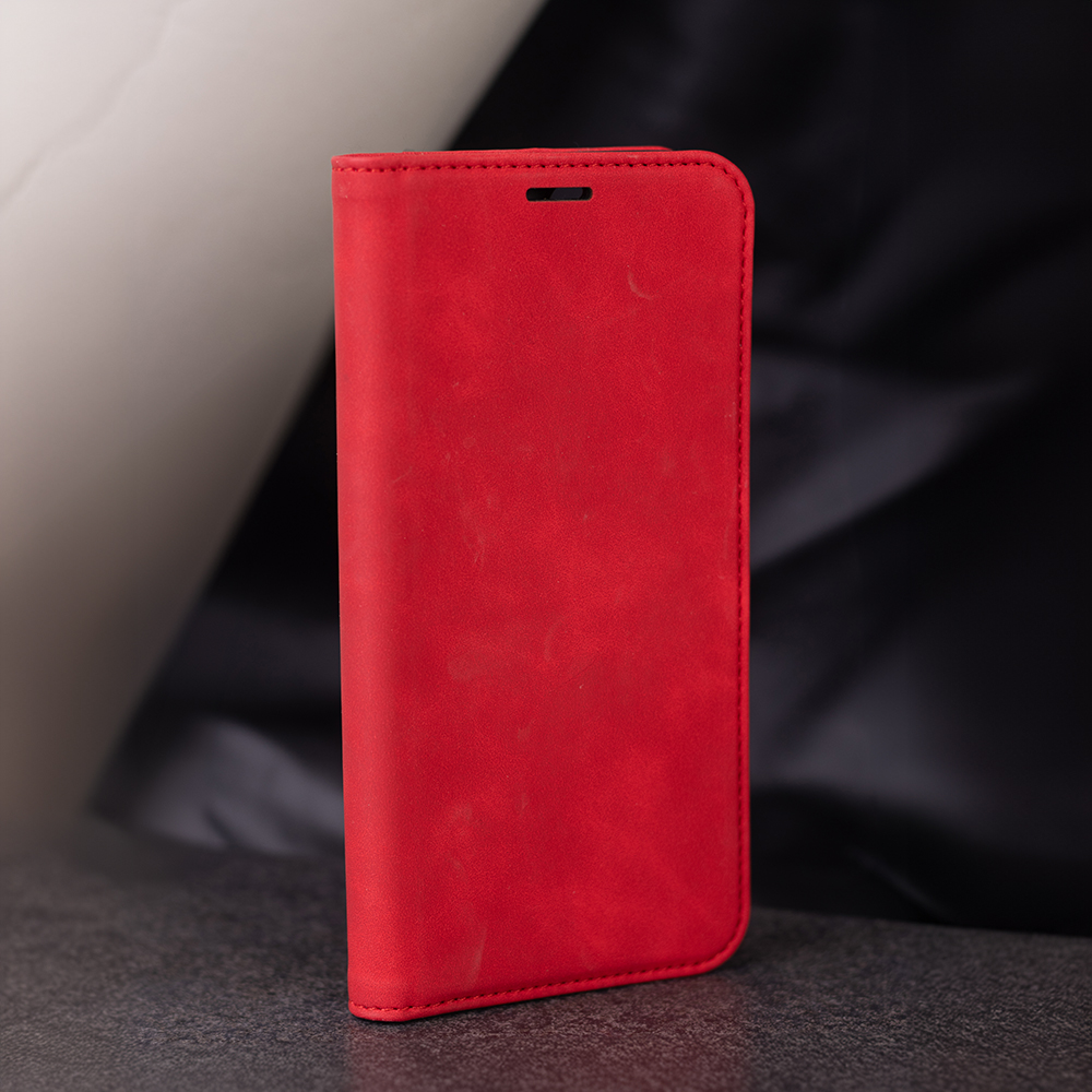 Pokrowiec Smart Suede czerwony Realme 16 Pro 5G / 8