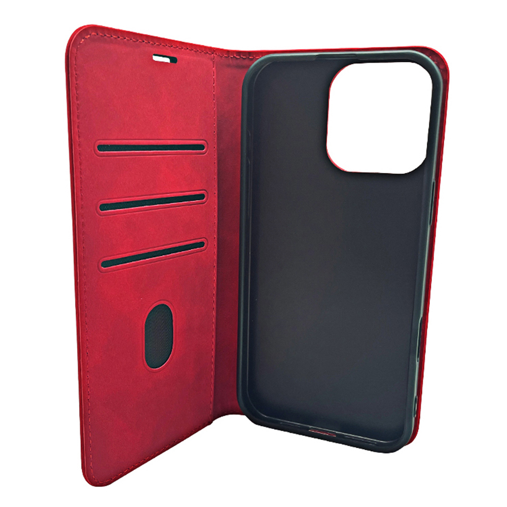 Pokrowiec Smart Suede czerwony Honor 600 / 3