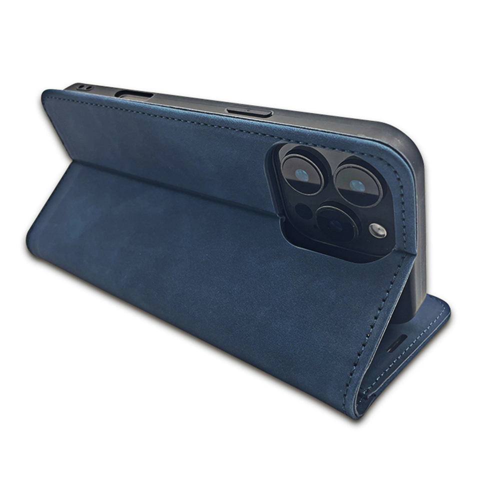 Pokrowiec Smart Suede granatowe Honor 600 Lite / 4