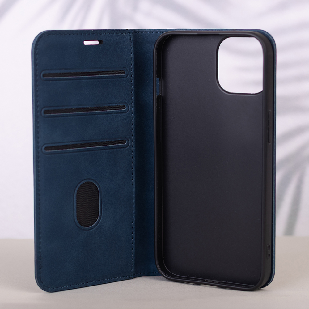 Pokrowiec Smart Suede granatowe Honor 600 Lite / 6