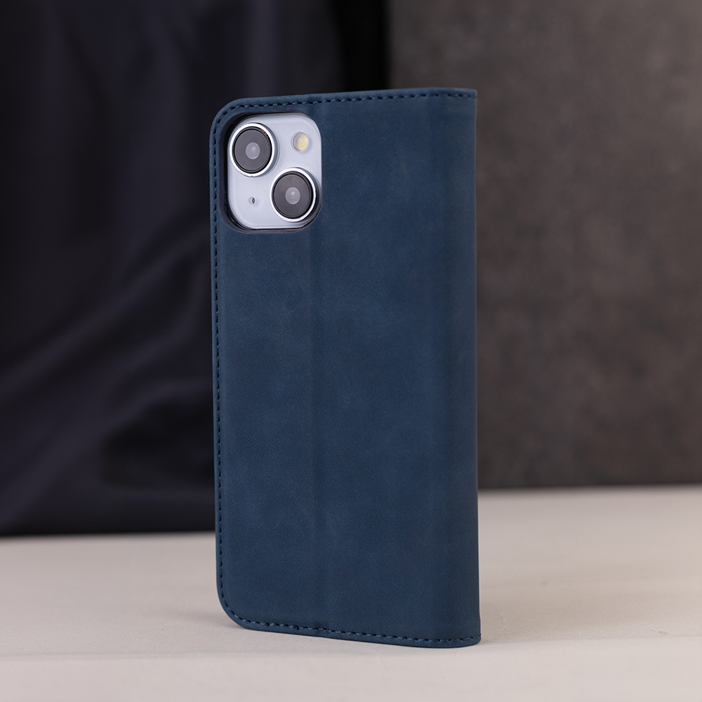 Pokrowiec Smart Suede granatowe Honor 600 Lite / 9