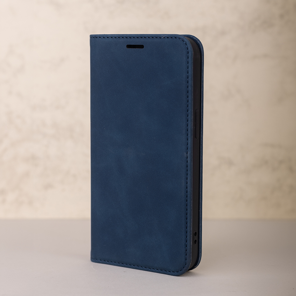 Pokrowiec Smart Suede granatowe Realme 16 Pro Plus 5G / 7