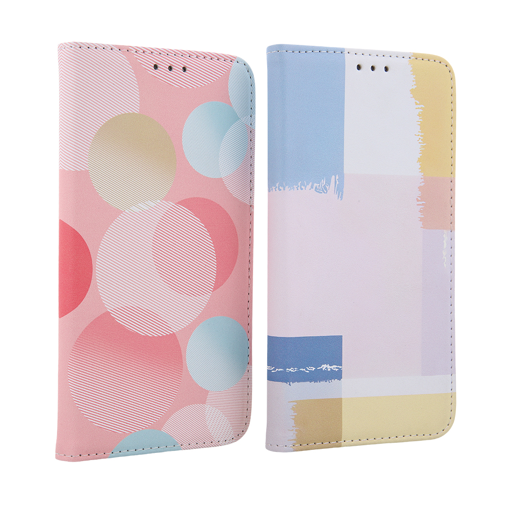 Pokrowiec Smart Trendy Coloured wz�r Pastel Square Apple iPhone 14 Pro / 9