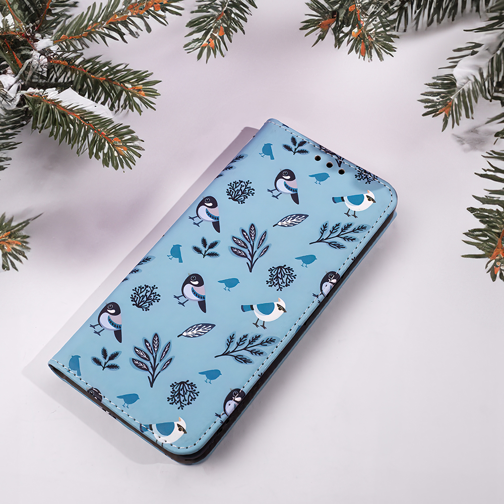 Pokrowiec Smart Trendy Winter Birds Samsung Galaxy A40 / 9 Pokrowiec Smart Trendy Winter Birds Samsung Galaxy A40 / 9
