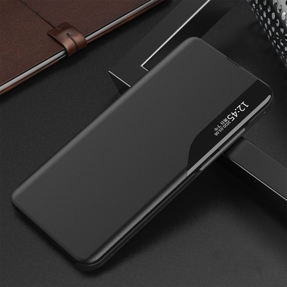 Pokrowiec Smart View Flip Cover czarny Xiaomi Redmi Note 10 5G / 11