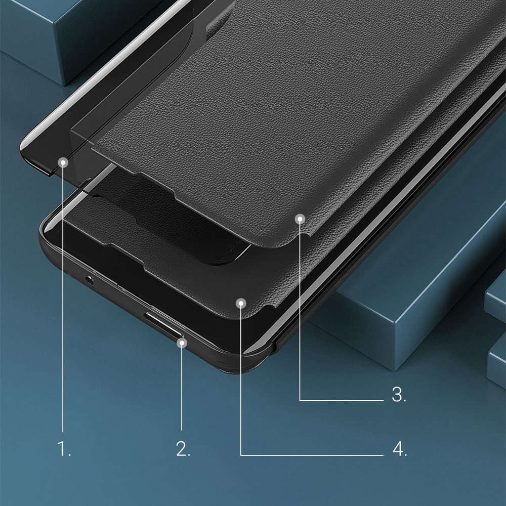 Pokrowiec Smart View Flip Cover czarny Xiaomi Redmi Note 11S / 9