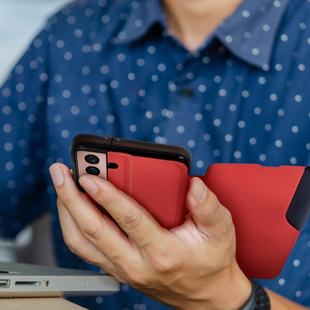 Pokrowiec Smart View Flip Cover czerwony Samsung Galaxy A13 5G / 4