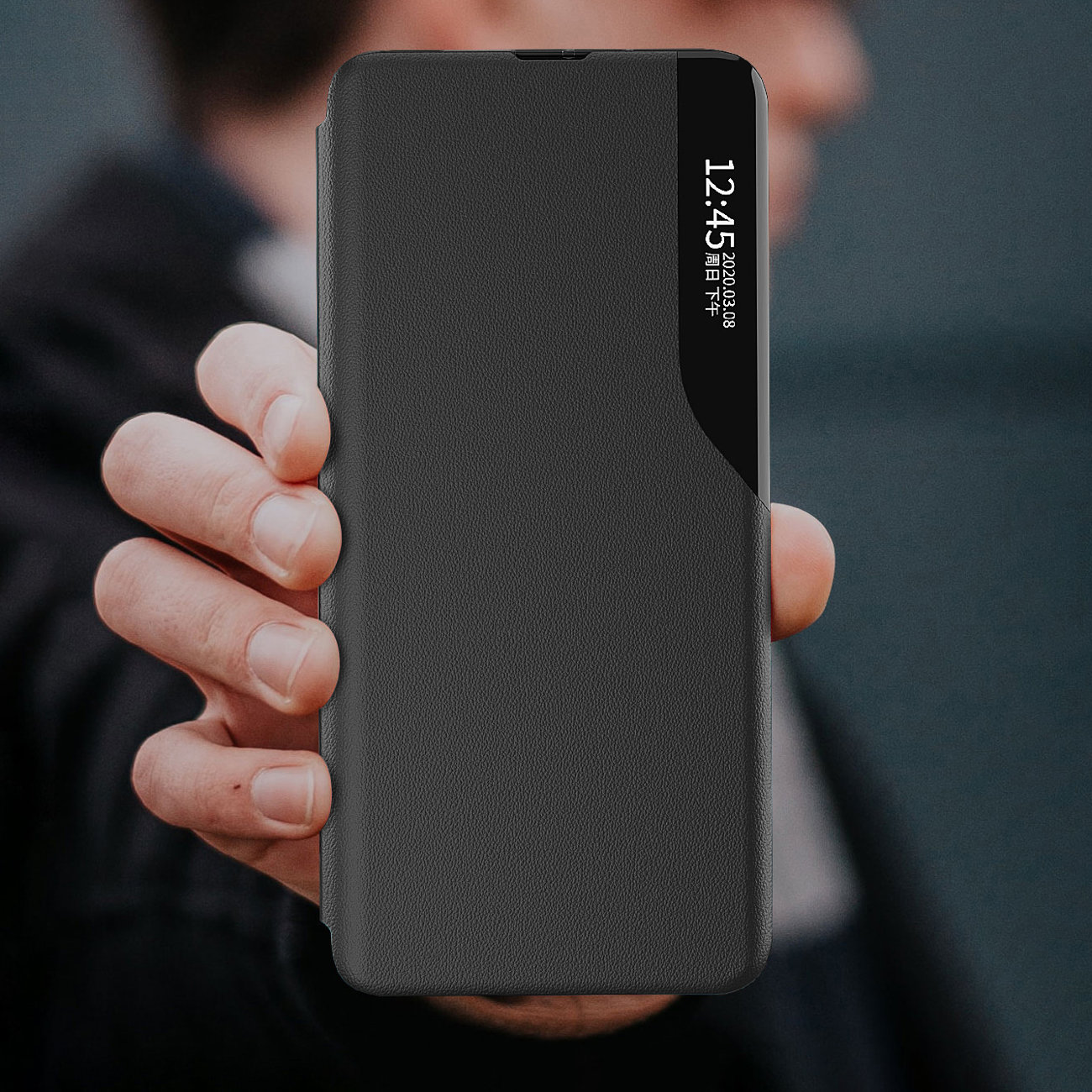 Pokrowiec Smart View Flip Cover czerwony Samsung Galaxy S22 Ultra / 12 Pokrowiec Smart View Flip Cover czerwony Samsung Galaxy S22 Ultra / 12