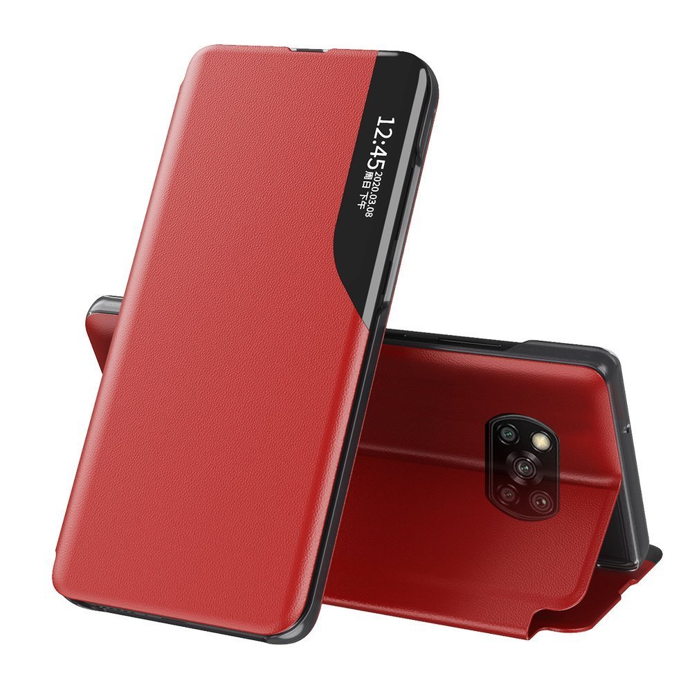 Pokrowiec Smart View Flip Cover czerwony Xiaomi POCO X3 Pro
