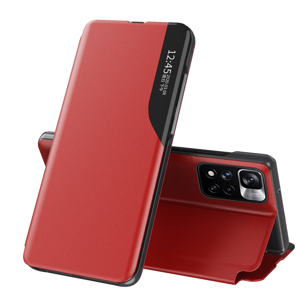 Pokrowiec Smart View Flip Cover czerwony Xiaomi Redmi Note 11S 5G