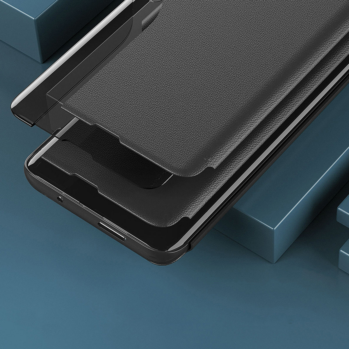 Pokrowiec Smart View Flip Cover niebieski Samsung Galaxy A14 / 12