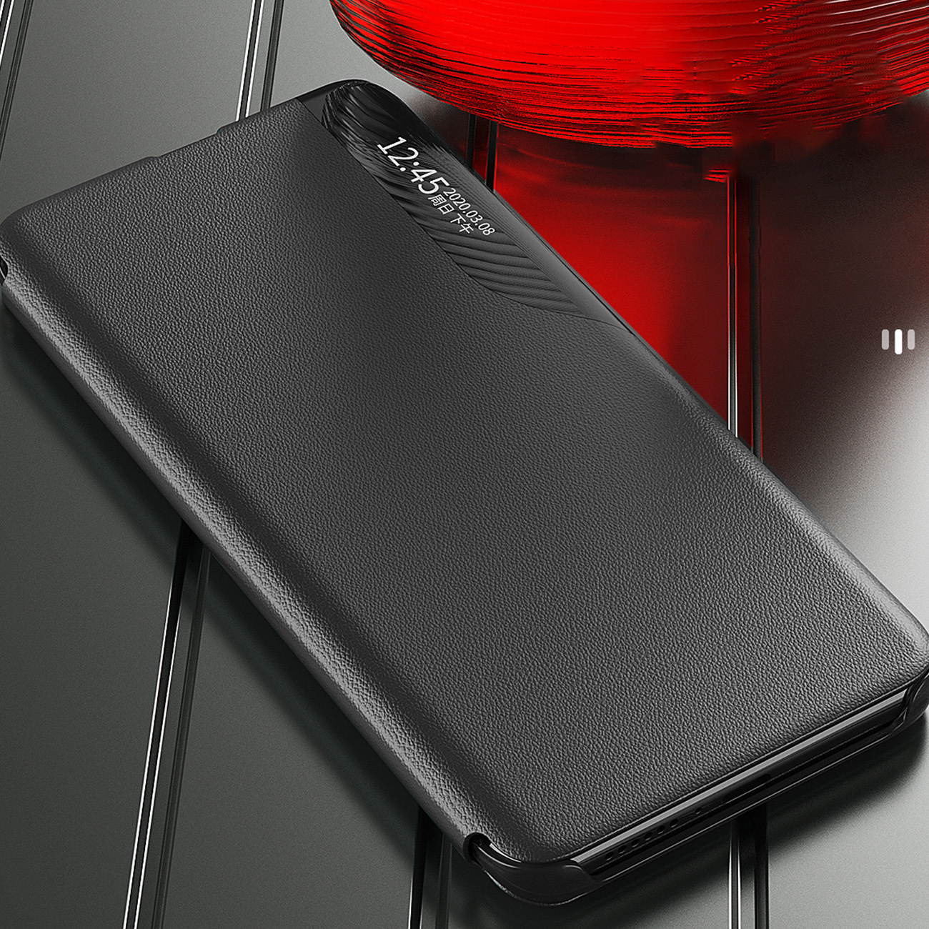 Pokrowiec Smart View Flip Cover niebieski Xiaomi Redmi Note 12 5G / 9 Pokrowiec Smart View Flip Cover niebieski Xiaomi Redmi Note 12 5G / 9
