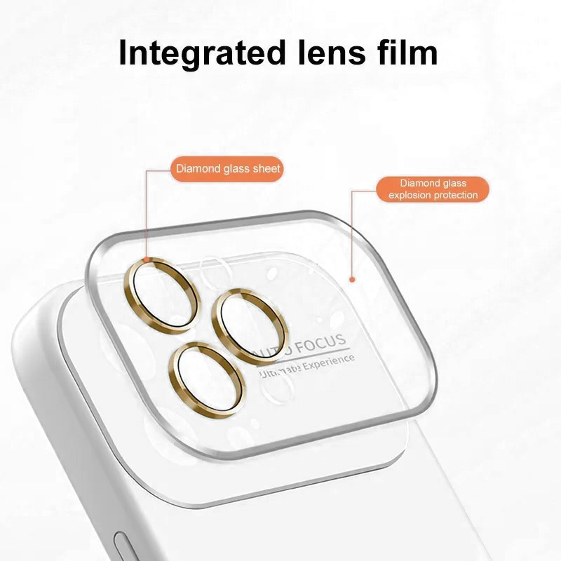 Pokrowiec Soft Silicone Lens Case biay Apple iPhone 11 / 4