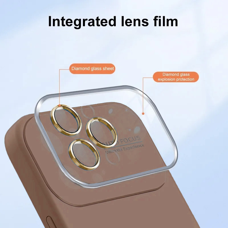 Pokrowiec Soft Silicone Lens Case brzowy Apple iPhone 11 / 4