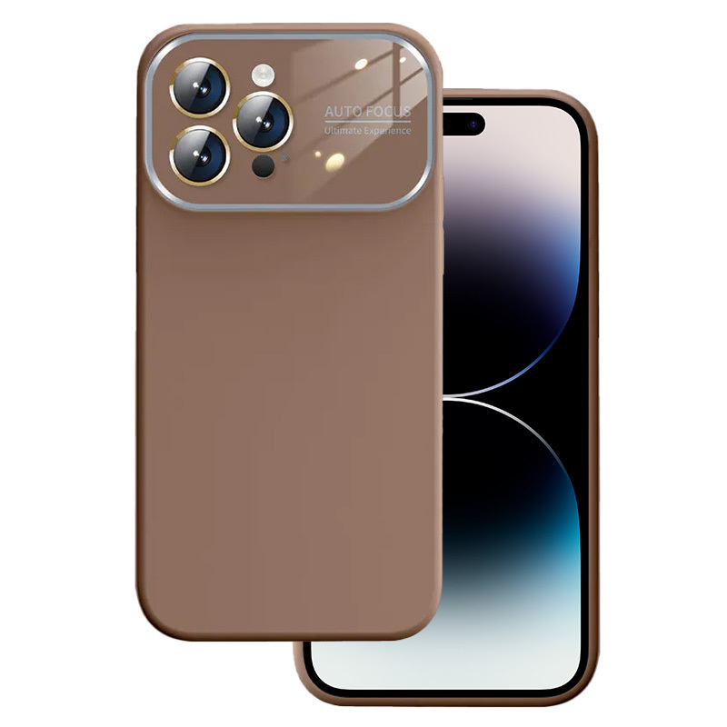 Pokrowiec Soft Silicone Lens Case brzowy Apple iPhone 13