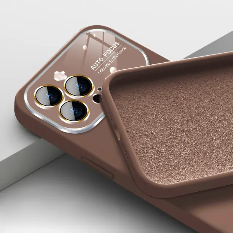 Pokrowiec Soft Silicone Lens Case br�zowy Apple iPhone 14 Pro Max / 2