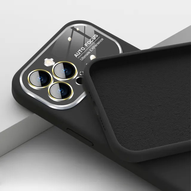 Pokrowiec Soft Silicone Lens Case czarny Apple iPhone 11 / 2