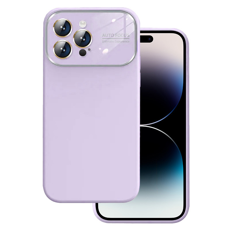 Pokrowiec Soft Silicone Lens Case jasnofioletowy Apple iPhone 12