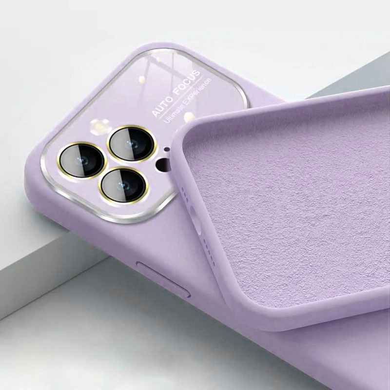 Pokrowiec Soft Silicone Lens Case jasnofioletowy Apple iPhone 14 / 2