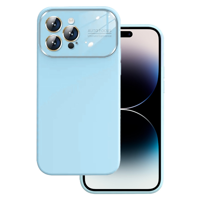 Pokrowiec Soft Silicone Lens Case jasnoniebieski Apple iPhone 12