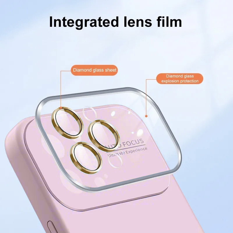 Pokrowiec Soft Silicone Lens Case jasnorowy Apple iPhone 11 / 4