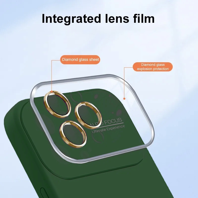Pokrowiec Soft Silicone Lens Case zielony Apple iPhone 13 / 4