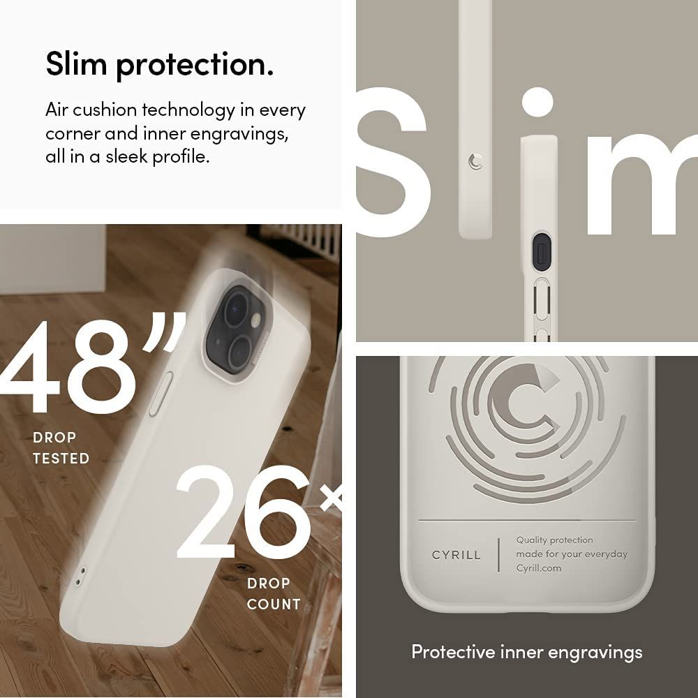 Pokrowiec Spigen Cyrill Color Brick be�owy Apple iPhone 13 Mini / 5