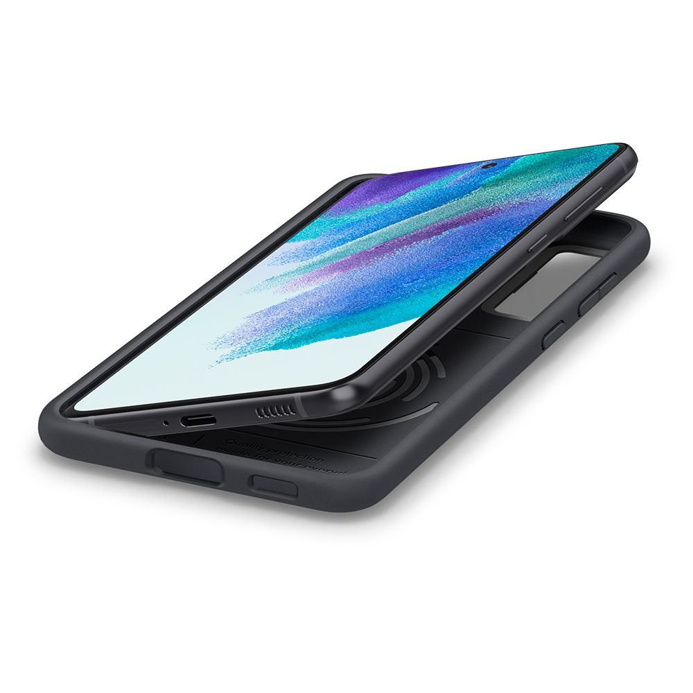 Pokrowiec Spigen Cyrill Color Brick czarny Samsung S21 FE / 9