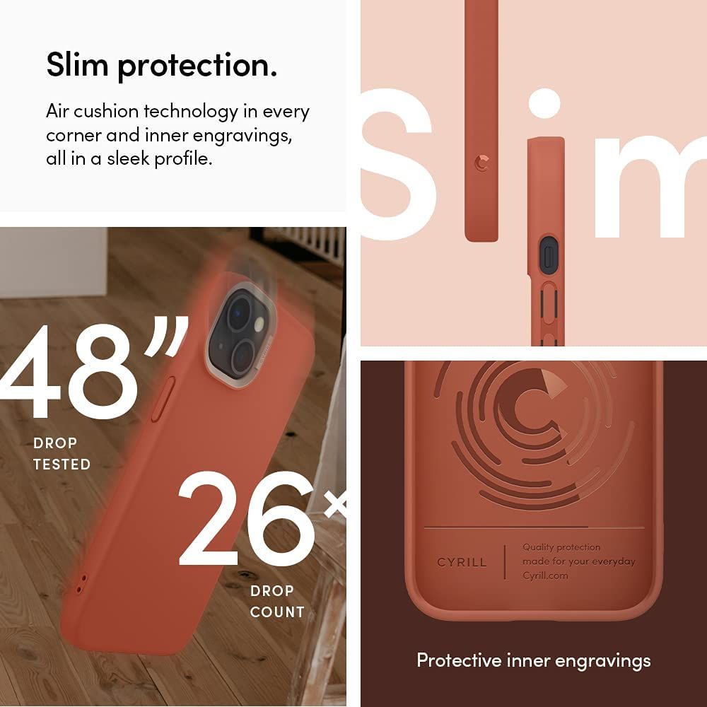 Pokrowiec Spigen Cyrill Color Brick czerwony Apple iPhone 13 / 5