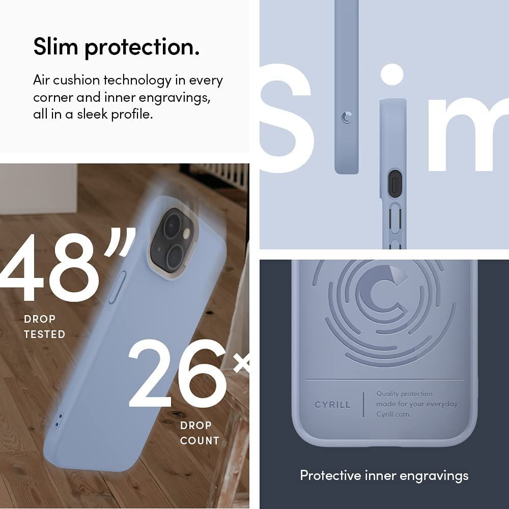 Pokrowiec Spigen Cyrill Color Brick niebieski Apple iPhone 13 / 6 Pokrowiec Spigen Cyrill Color Brick niebieski Apple iPhone 13 / 6